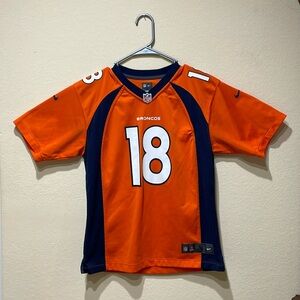 NFL Denver Broncos Kids Jersey #18 Peyton Manning size Large